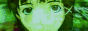 green gif of lain from serial experiments lain