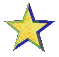 multicolored spinning 3d star
