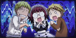 bard, mey-rin, and finnian looking scared
