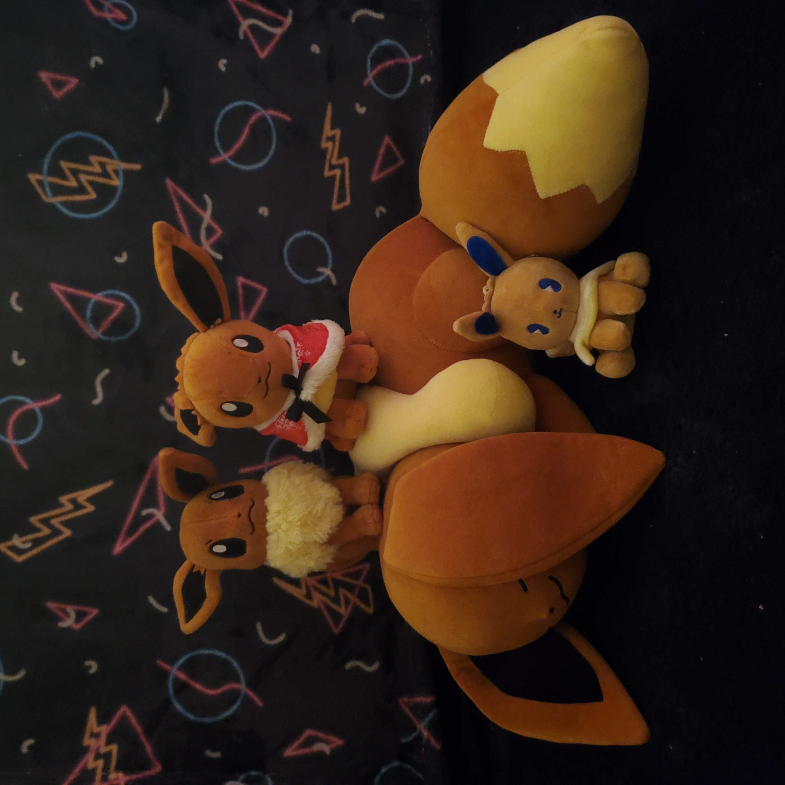 four eevee plush