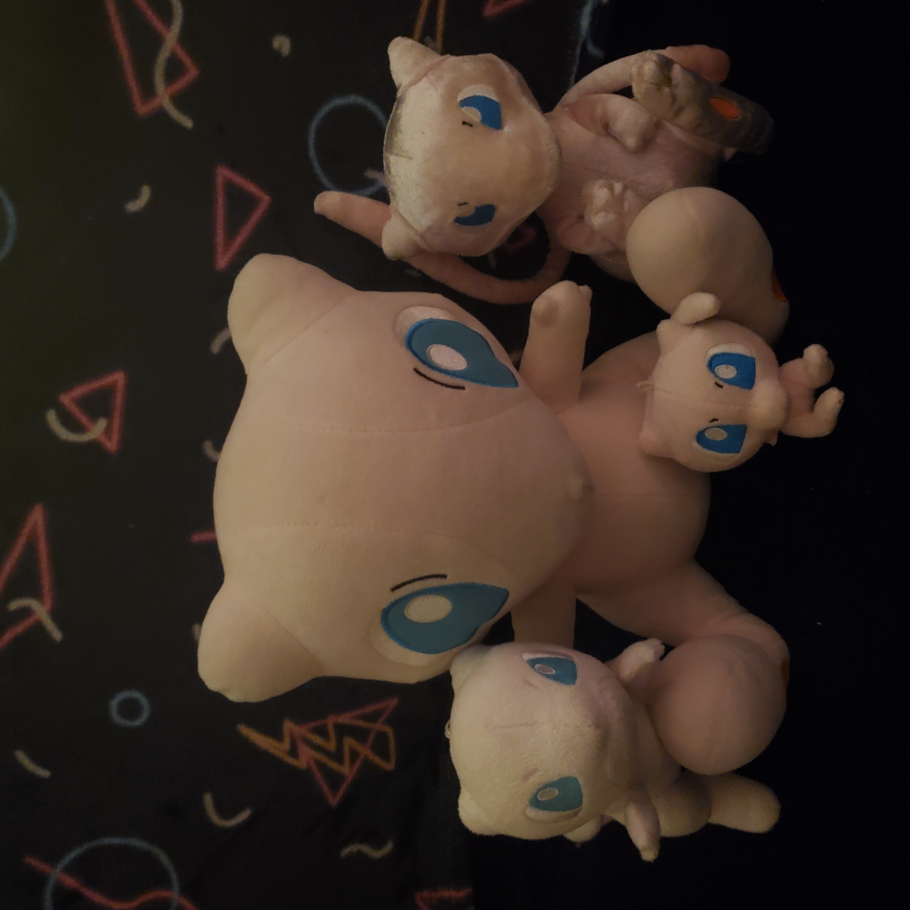 four mew plush