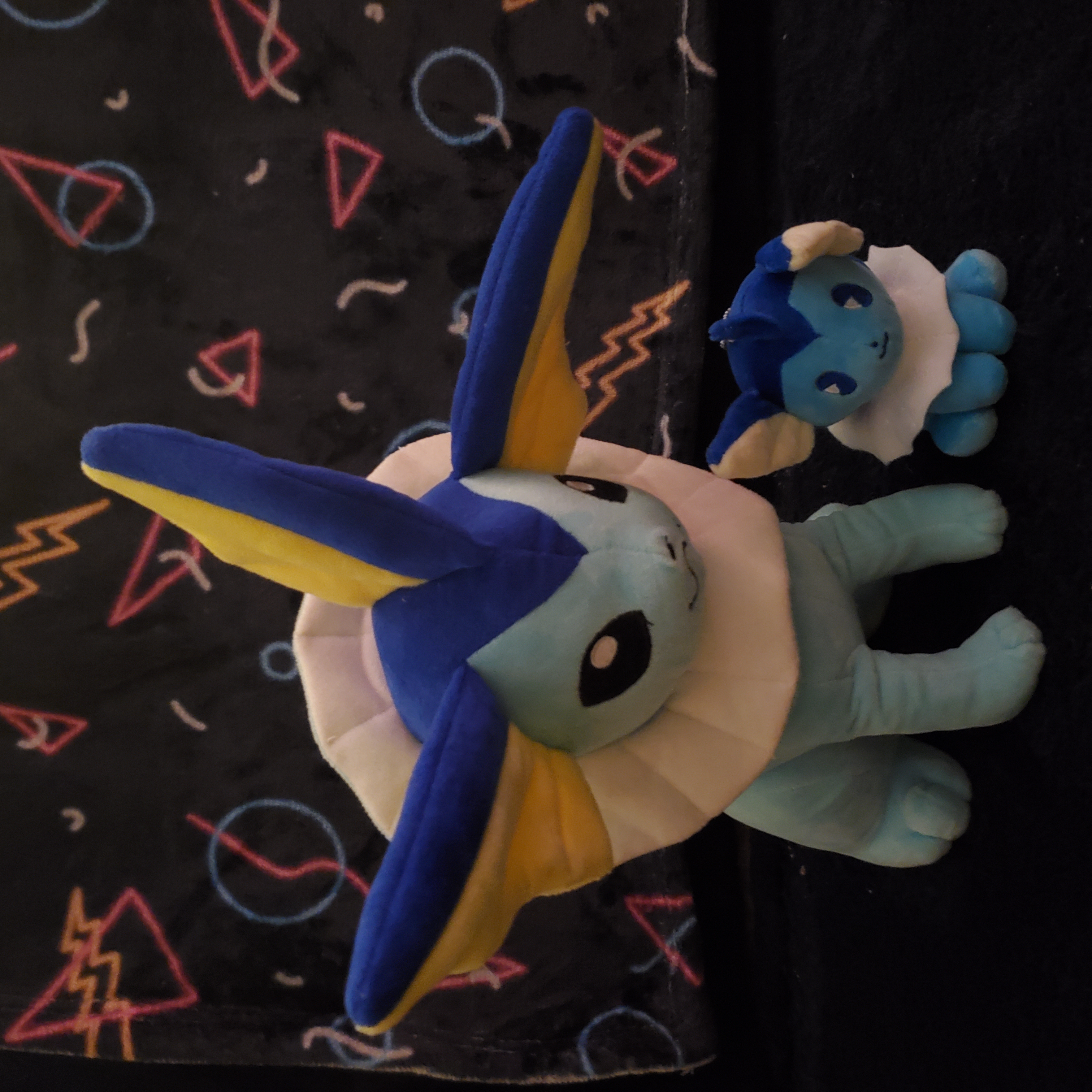 two vaporeon plush