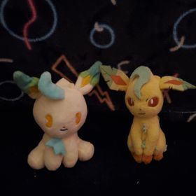 two leafeon plush