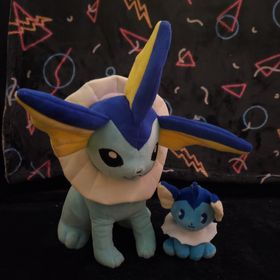 two vaporeon plush