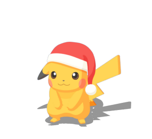 santa hat pikachu