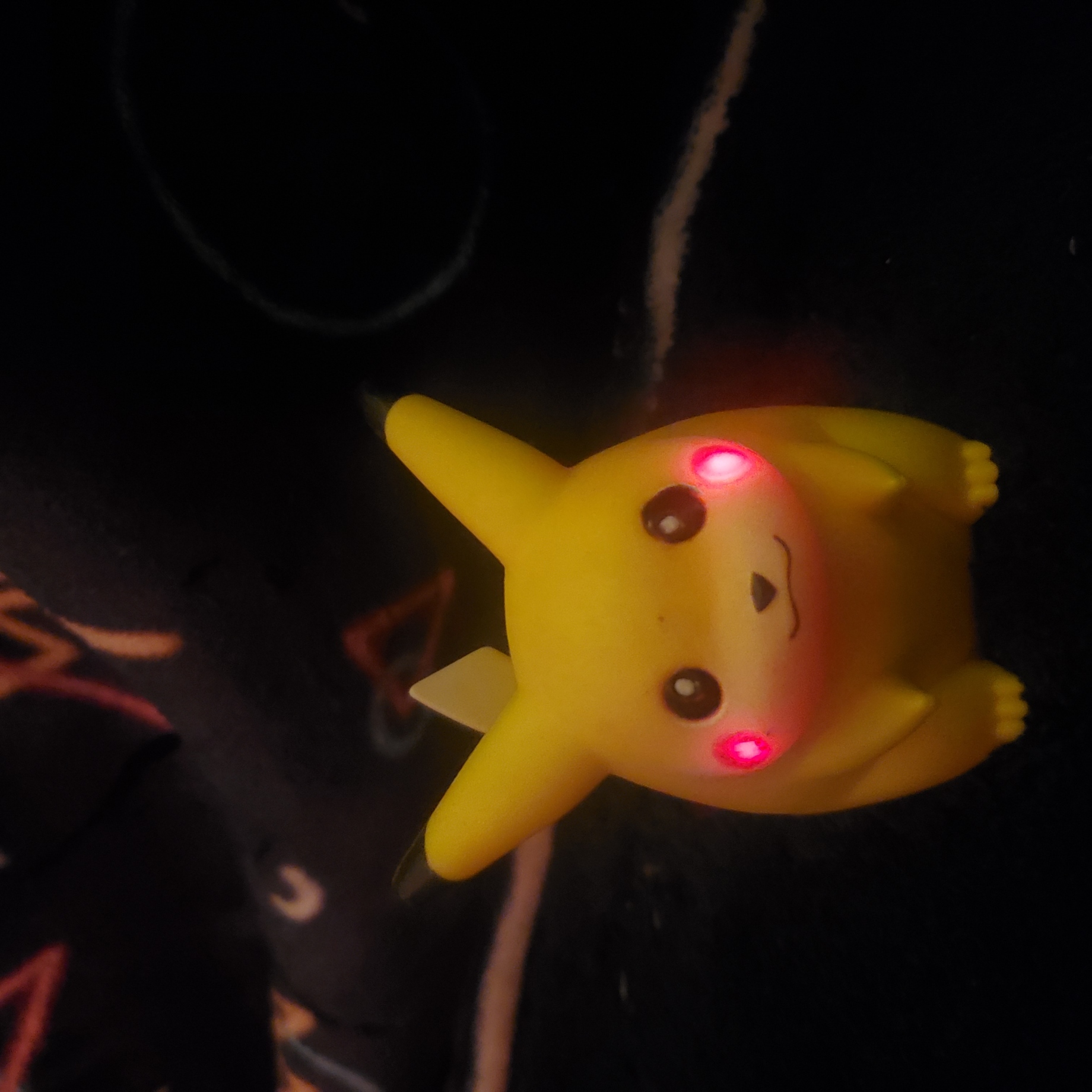 fat pikachu with glowing cheeks