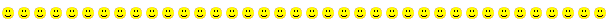 line of yellow smiley faces